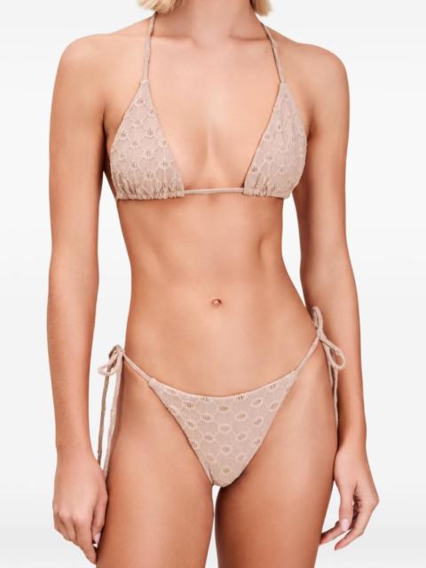 DEVON WINDSOR Elis crochet-knit triangle bikini top