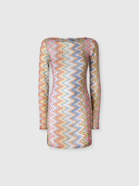 Missoni Long-sleeve T-shirt in zig zag printed fabric