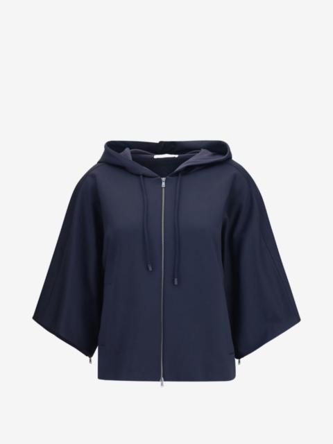 Max Mara zip-up flared-sleeve hoodie
