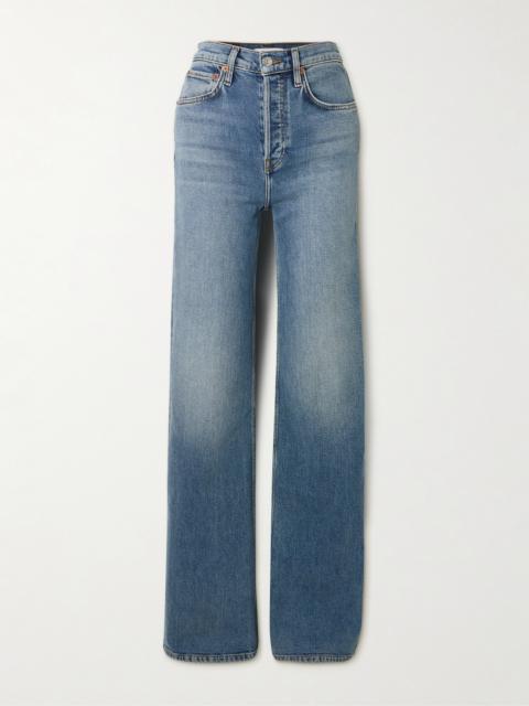 RE/DONE High-rise Wide-leg Jeans