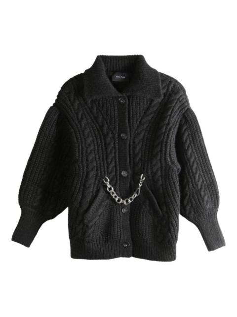 Simone Rocha chain cable-knit cardigan