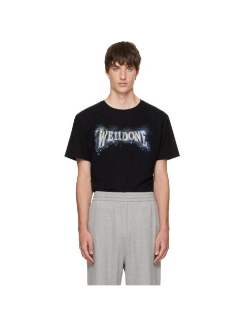 We11done Black Glowstar T-shirt