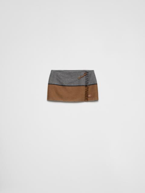 Prada Cashmere miniskirt