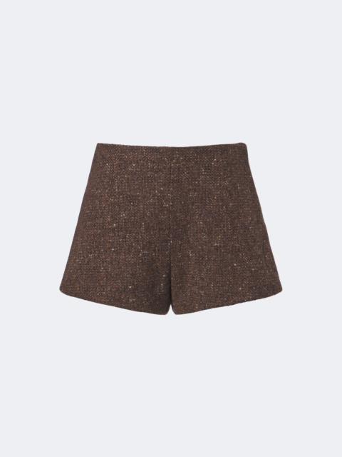 Ralph Lauren Wool and cashmere-blend bouclé shorts