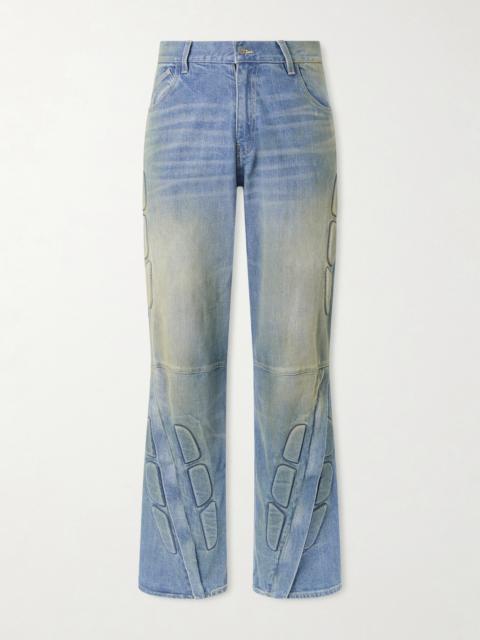 SATOSHI NAKAMOTO Enduro Straight-Leg Padded Jeans