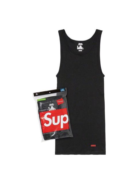 Supreme Supreme x Hanes Tank Tops (3 Pack) 'Black' SUP-SS23-246