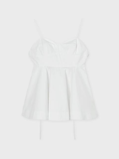 RÓHE Top Bustier Peplum White
