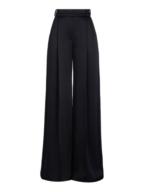 ALEXANDRE VAUTHIER Pleated Wide-Leg Pants black