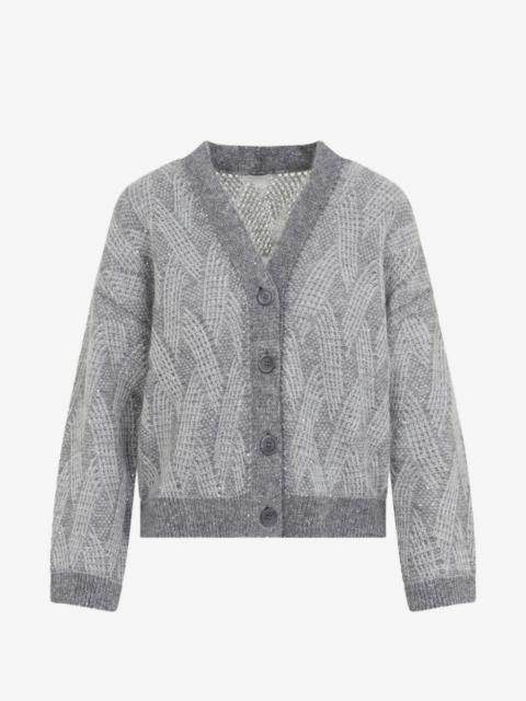 PESERICO sequin-embellished cardigan