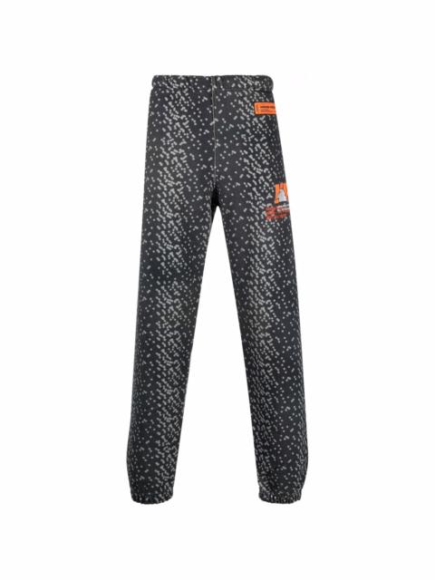 abstract-spot track pants