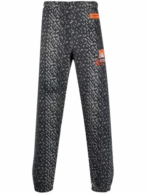 abstract-spot track pants