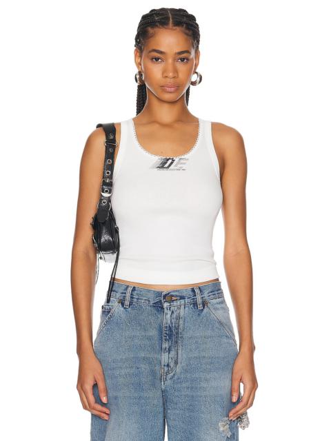 Dion Lee Dle Lace Rib Tank Top
