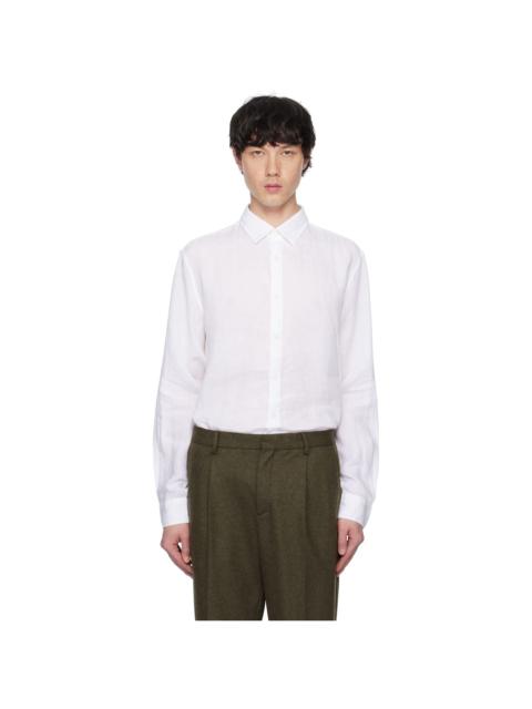 Sunspel White Linen Shirt