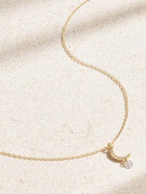 PERSÉE Séléné 18-karat gold diamond necklace Gold