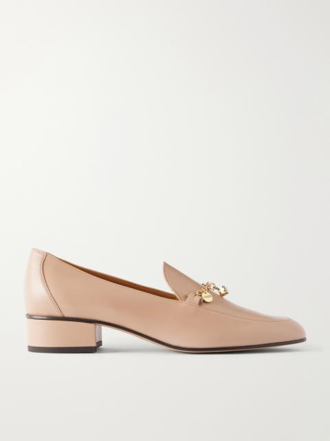 Tod's 23 Embellished Cuoio-leather Loafers