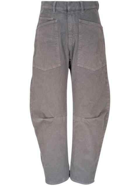 NILI LOTAN high-waisted corduroy trousers