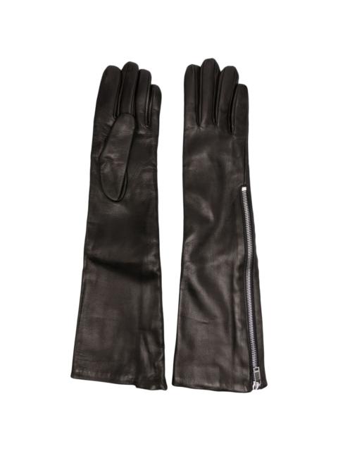 Jil Sander zip-up leather gloves