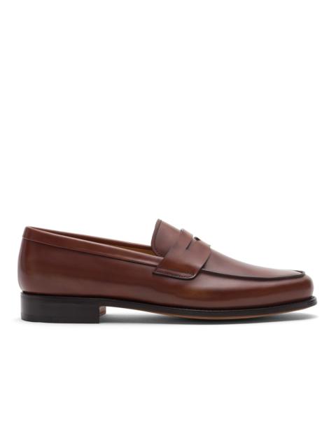 Milford
Bleached Calfskin Loafer Burnt