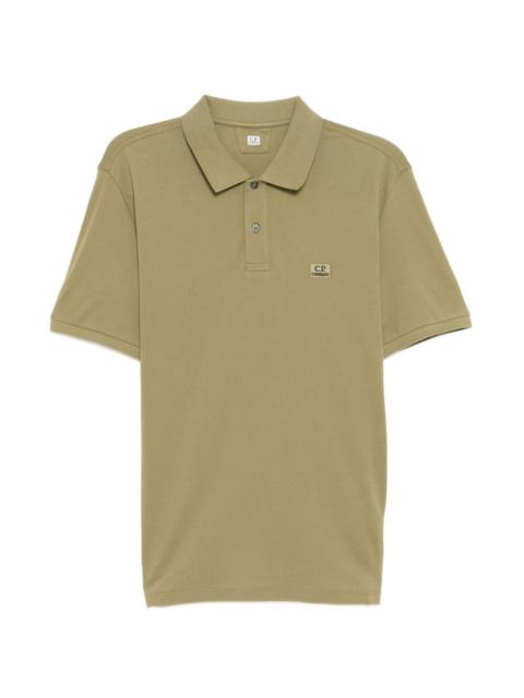 C.P. Company logo-embroidered polo shirt