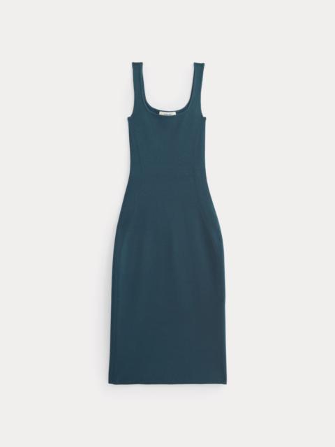 EVERLANE KNIT SQUARE-NECK MIDI DRESS