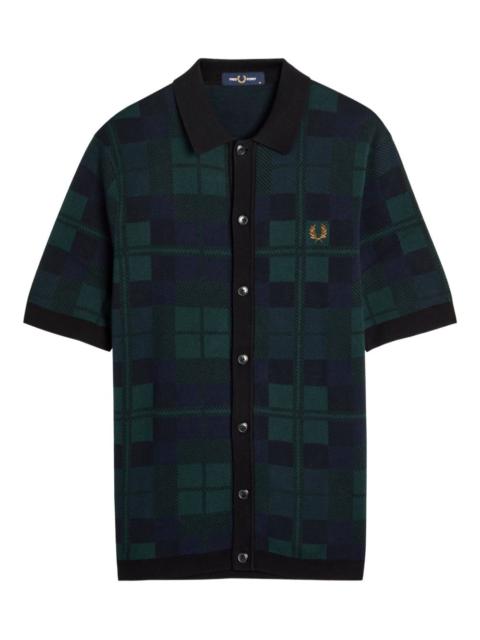 Fred Perry tartan button-up shirt