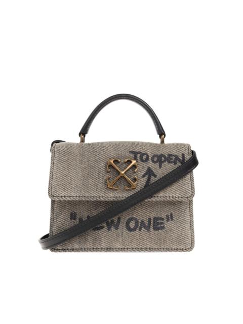 Off-White baby Jitney logo-plaque tote bag