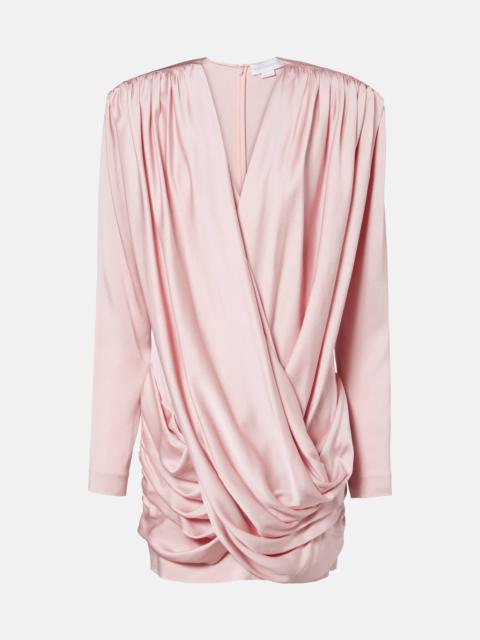 Stella McCartney Draped crêpe satin minidress