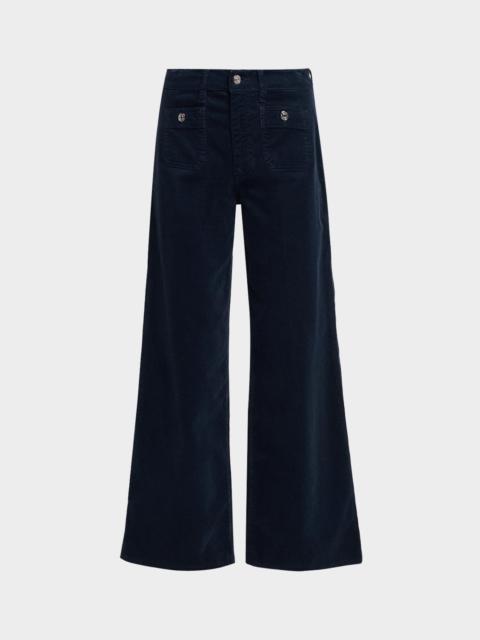 FRAME Le Slim Palazzo Modernist Pocket Corduroy Jeans