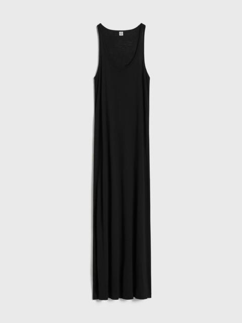 Totême Scoop-neck jersey dress black