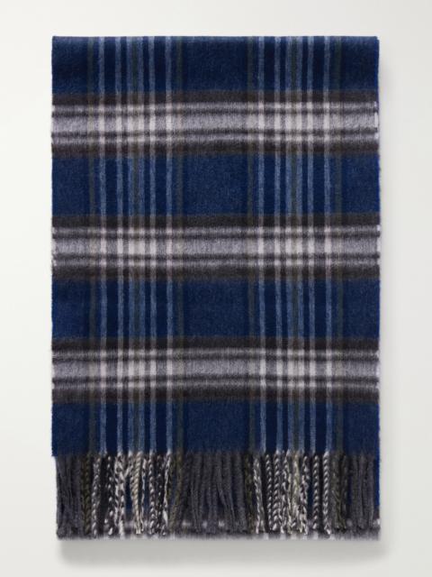Johnstons of Elgin Doune Fringed Checked Scarf