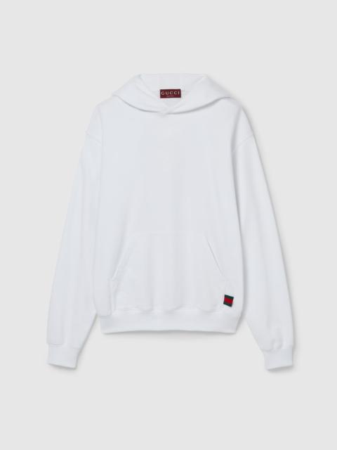 GUCCI Cotton jersey sweatshirt with Web
