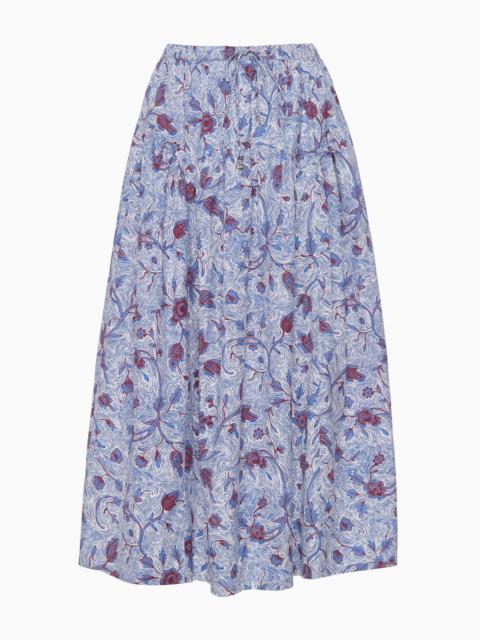 ULLA JOHNSON Rosen Cotton Midi Skirt