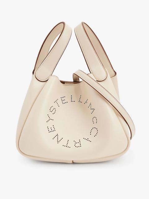 Stella McCartney Logo-embellished faux-leather shoulder bag