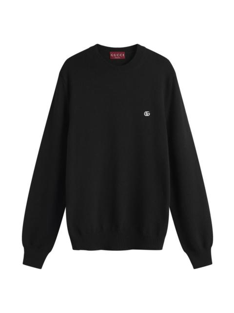 GUCCI Gucci Monogram Wool Cashmere Crew Knit