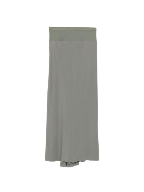 Rick Owens puddle hem fitted skirt