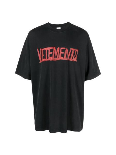 VETEMENTS♡ JAVA EMBROIDERED T-SHIRT Vetements Java Embroidered T-shirt - ShopStyle