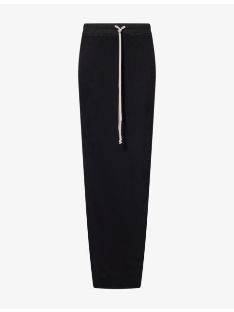 Rick Owens DRKSHDW Pillar Draped Cotton Maxi Skirt