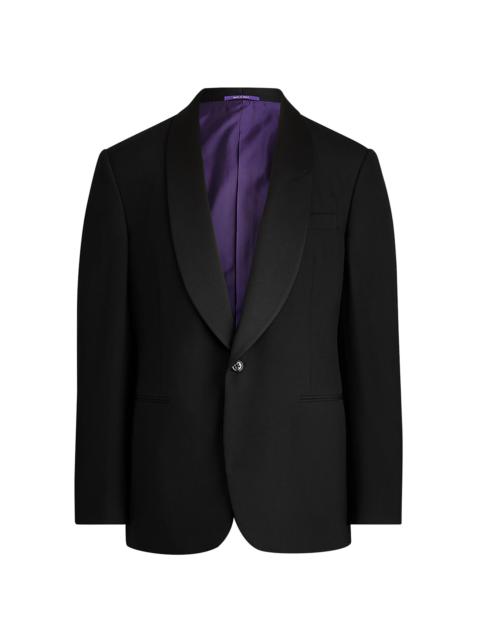 Ralph Lauren Men's Gregory Barathea Wool Shawl-Lapel Tuxedo - Black