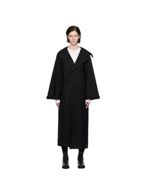 Yohji Yamamoto Black Slim Coat