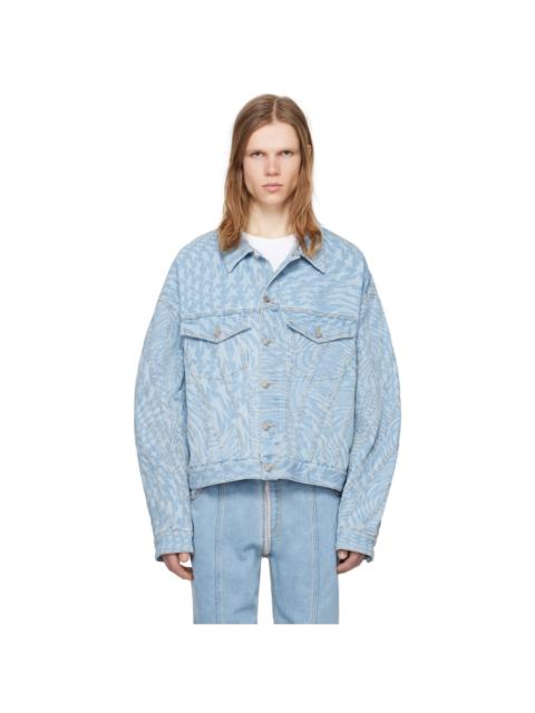 MUGLER Blue Star Denim Jacket