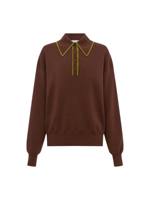 ALÉMAIS Rosette Knit Polo