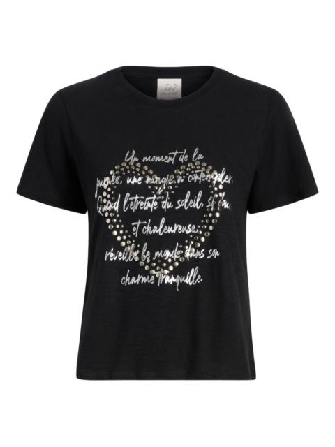 Cinq à Sept studded love letter T-shirt