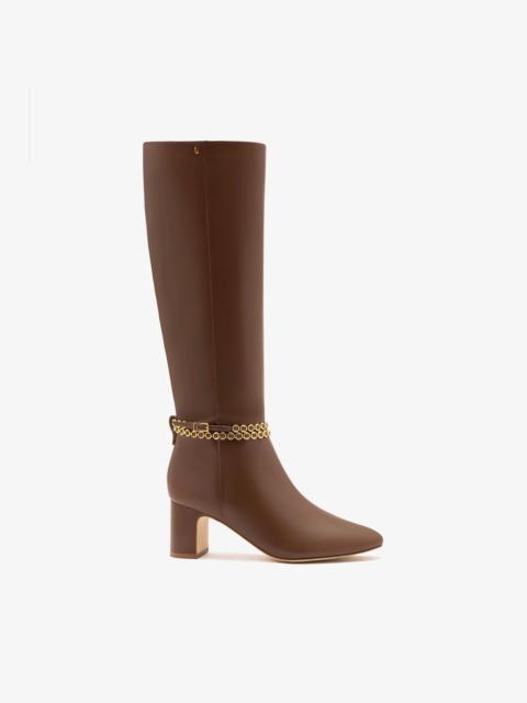 Larroudé Milanina Hi Boot Burnt Umber Leather