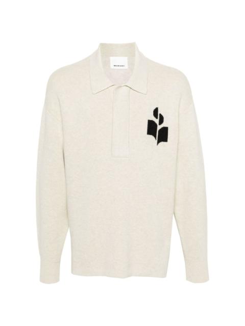 William logo jacquard jumper