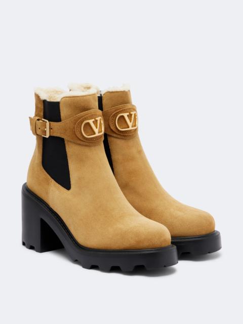 Valentino Beatle VLogo suede ankle boots