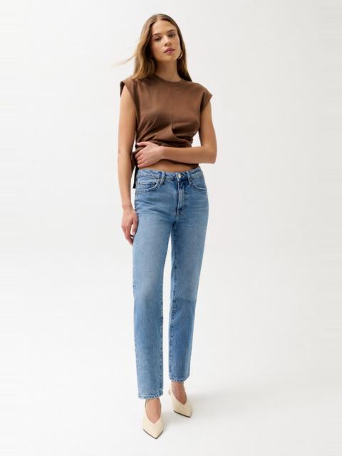 PISTOLA ALEKS MID RISE STRAIGHT LONG JEAN- MUSE