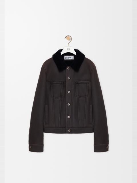 Loewe Trucker jacket in shearling