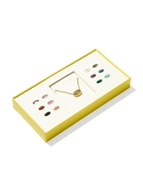 KENDRA SCOTT Color Bar® Elisa Bow Gold Locket Gift Set