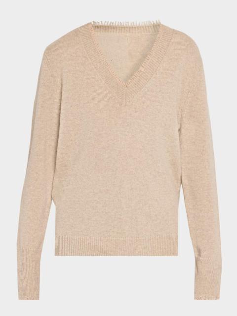 KOBI HALPERIN Dora Fringe-Trim Merino Wool Sweater