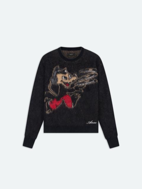 AMIRI MOHAIR RECORD WOLF CREW